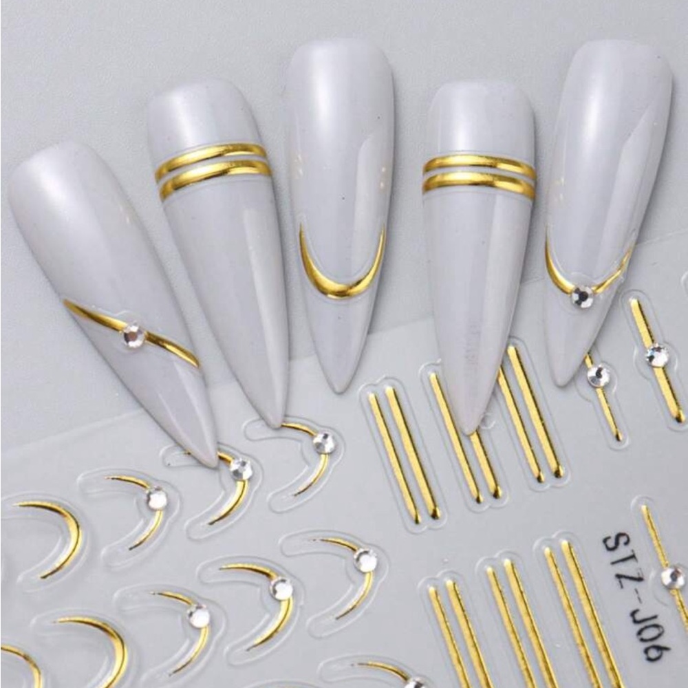 French manicure stickers